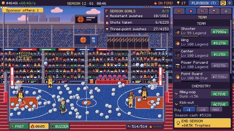 Swish & Repeat: Basketball Idle screenshot