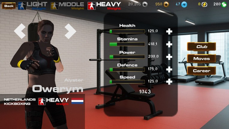Women's MMA Simulator screenshot
