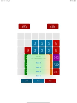 2187 Puzzle Game screenshot