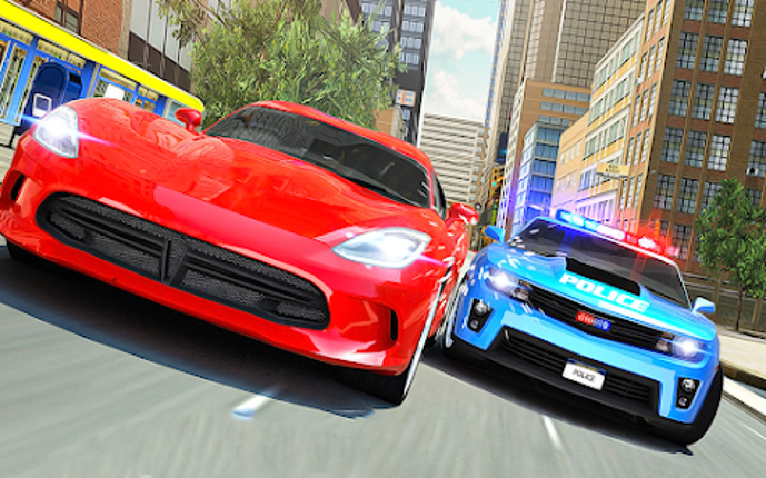 Crazy Car Racing Police Chase screenshot
