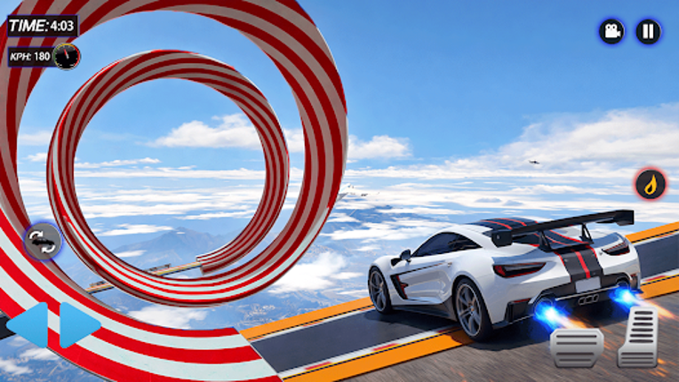 Mega Ramp Car Stunt Driving 3D Image