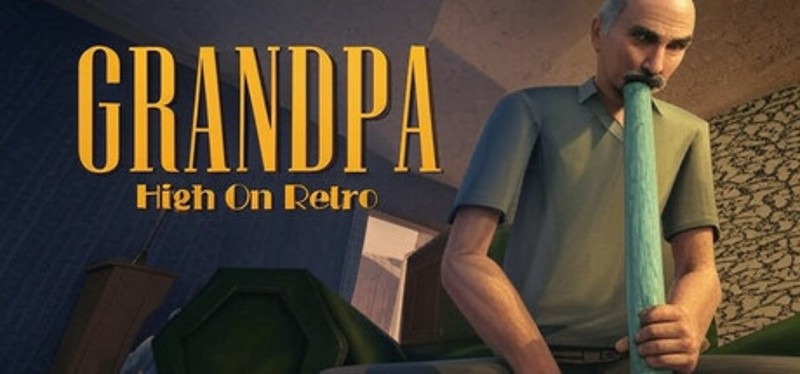 Grandpa High on Retro Image