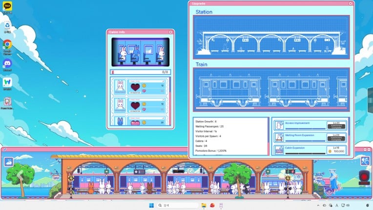 PomoTrain: Rabbit Town screenshot
