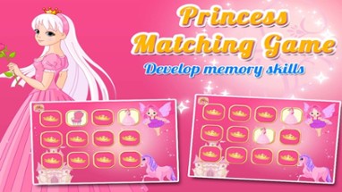 Princess Matching and Learning Game for Kids Image