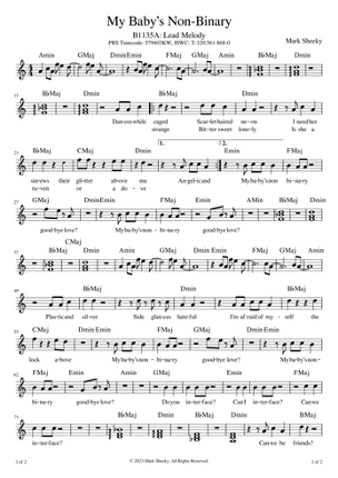 Sheet Music & Lyrics: We Robot Image