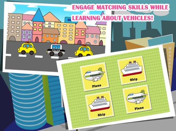 Vehicles Toddler Preschool FREE - All in 1 Educational Puzzle Games for Kids Image