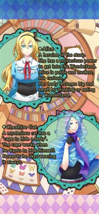 Alice and a Cat in Wonderland Image