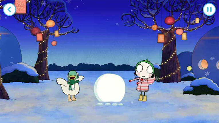 Sarah & Duck: Build a Snowman screenshot