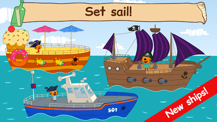 Kid-E-Cats: Sea Adventure Game screenshot