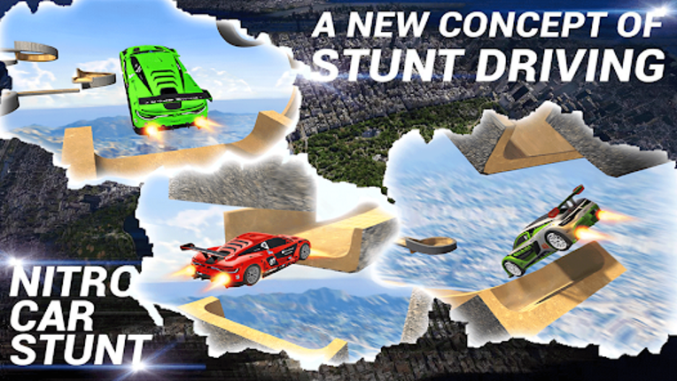 Mega Ramp Car Stunt Driving 3D screenshot