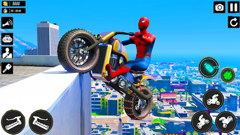 Superhero Bike Stunts 3D Race screenshot