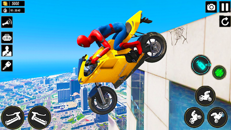 Superhero Bike Stunts 3D Race screenshot