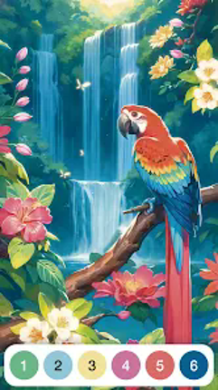 Paint by Number Coloring Game Image