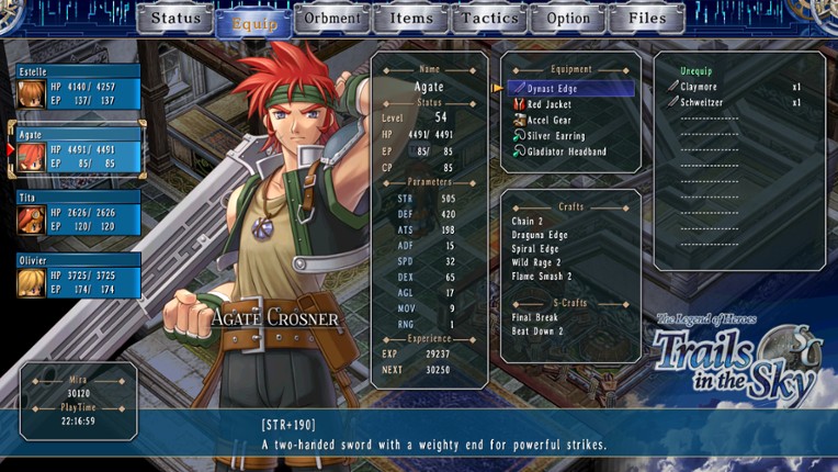 The Legend of Heroes: Trails in the Sky SC screenshot