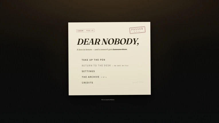 Dear Nobody Image