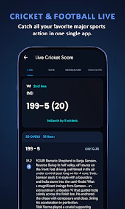 Live Cricket TV HD Streaming Image