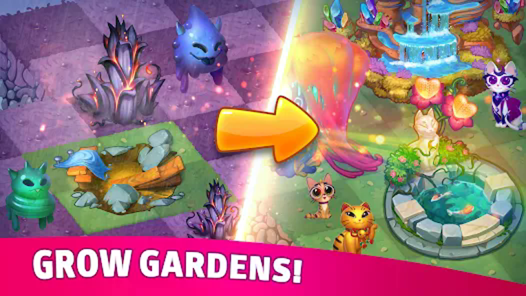 Merge Cats: Magic games screenshot