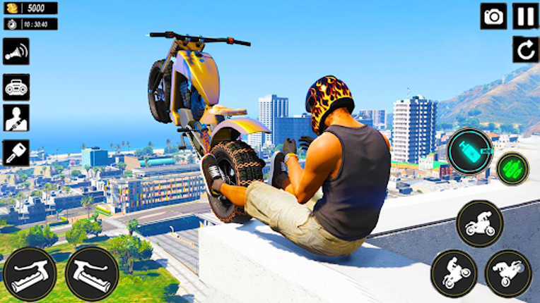 Superhero Bike Stunts 3D Race screenshot