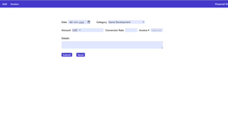 Accounting Software with Google Sheets screenshot