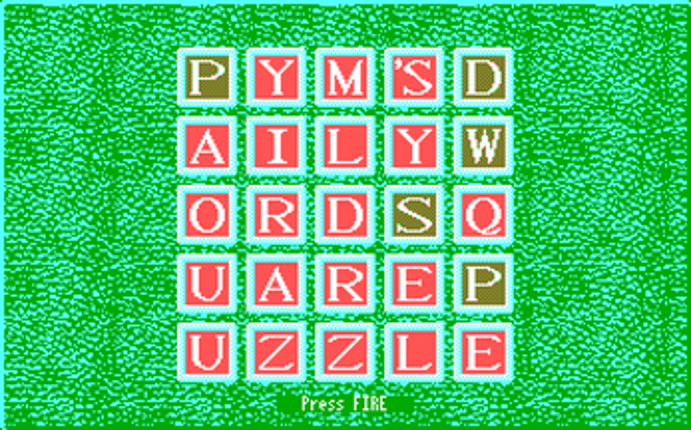 Pym's Daily Word Square Puzzle Image