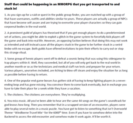 What's So Cool About Being Transported Into An MMORPG And Getting Stuck There? Image