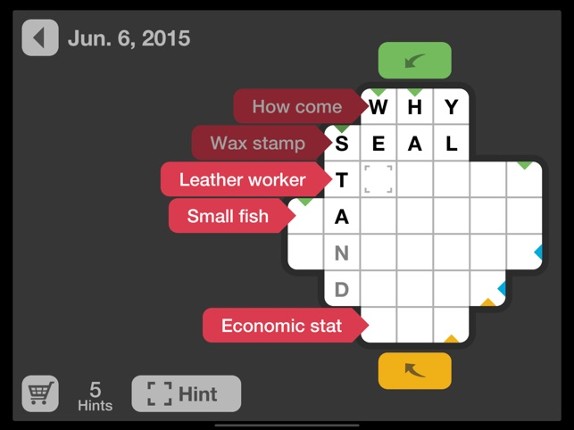 Daily Crosswords screenshot