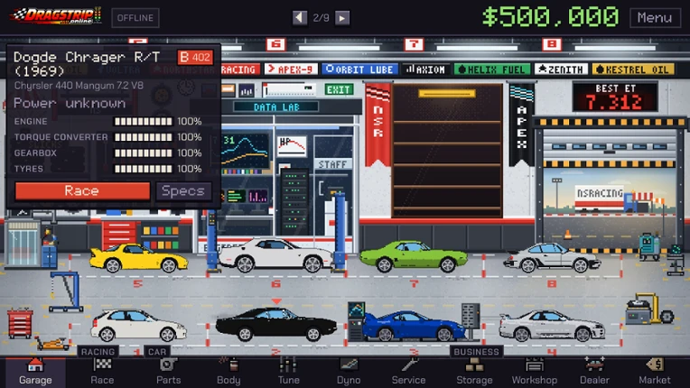 Dragstrip Online screenshot