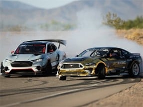 Drifting Mustang Car Puzzle Image