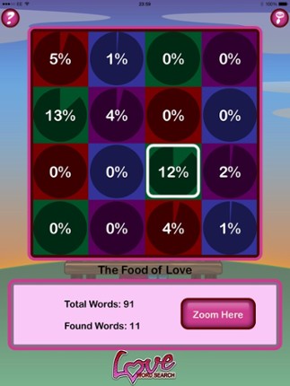 Epic Love Word Search - huge Valentine's word game screenshot