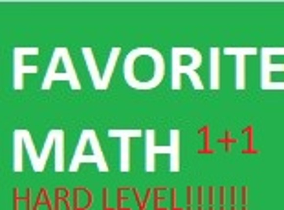 Favorite Math Hard Level Image