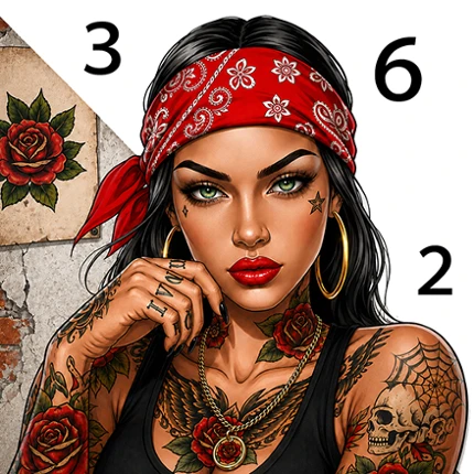 Rebel Color Paint By Number Image