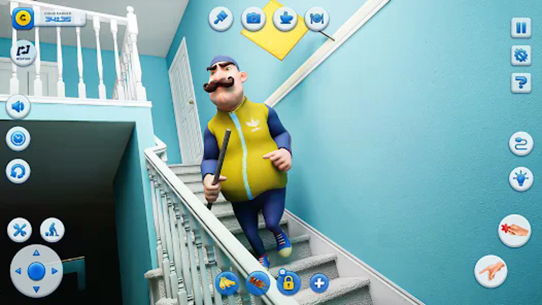 Scary Dark 3D Neighbor Riddle Image