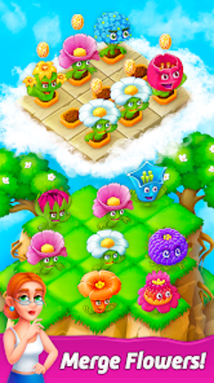 Blooming Flowers Merge Game screenshot
