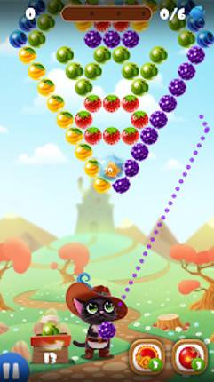 Fruity Cat: bubble shooter! screenshot