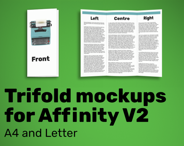 Games like Trifold mockups for Affinity V2 - A4 and Letter
