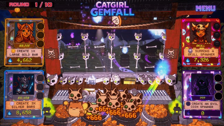 Catgirl Gemfall screenshot