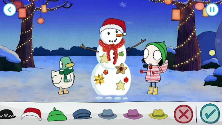 Sarah & Duck: Build a Snowman Image