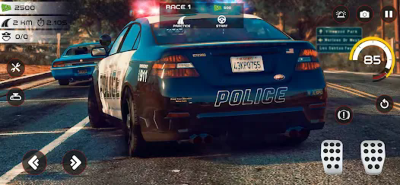 Highway Police Chase Car Games Image