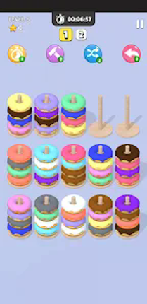 Donut Sort Match 3D Game Image