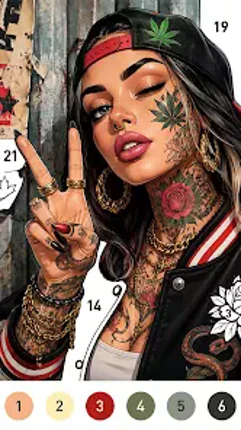 Rebel Color Paint By Number screenshot