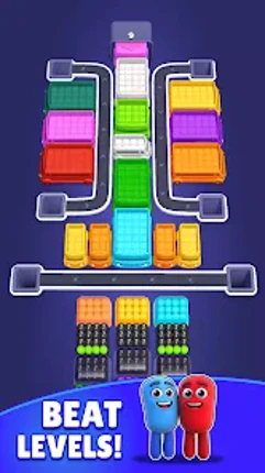 Color Bus Fill: Traffic Puzzle Image