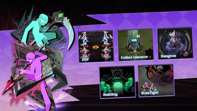 Stickman Dungeon: Idle RPG War screenshot