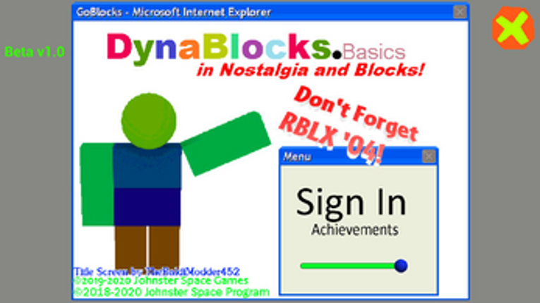 Dynablocks Basics Beta 1b screenshot