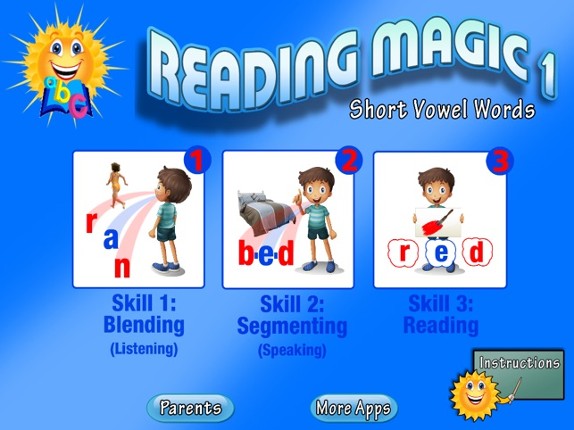READING MAGIC Deluxe--Learning to Read Through 3 Advanced Phonics Games Image