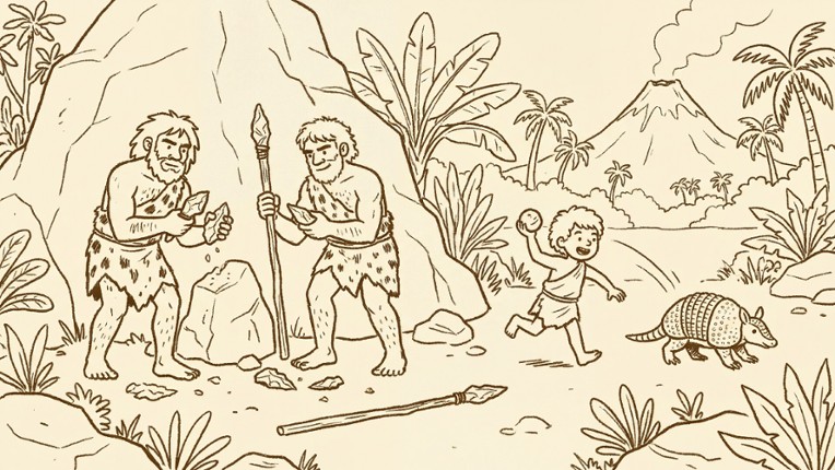 999 Hidden Cats: Stone Age Together screenshot