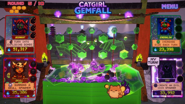 Catgirl Gemfall screenshot