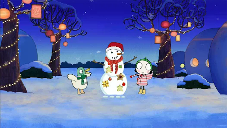 Sarah & Duck: Build a Snowman screenshot