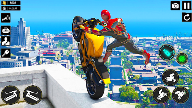 Superhero Bike Stunts 3D Race screenshot