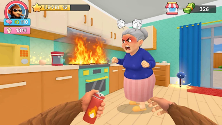 Tricky Monkey: House Prankster screenshot