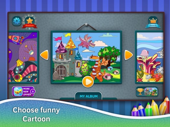 Live coloring book app screenshot